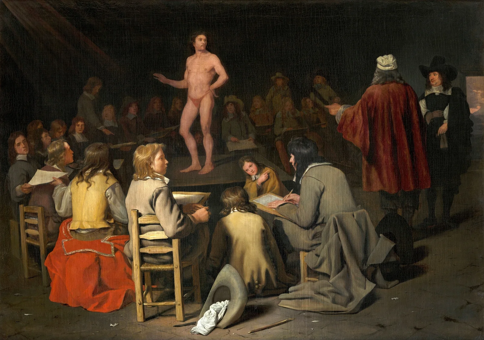 The Drawing Class av Michael Sweerts