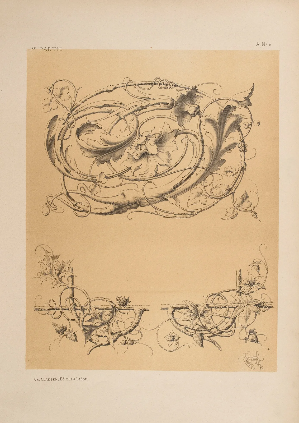 Fleurons;  manière allemande av Michel Liénard