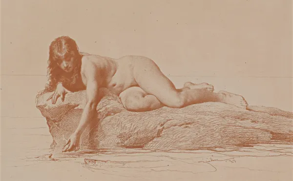 Nude Print – nr 3 av Mihály Zichy