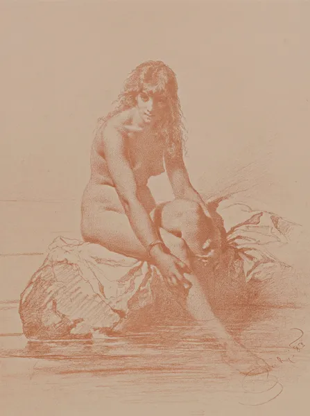 Nude Print – nr 4 av Mihály Zichy