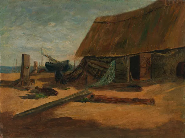 Fishing Shacks av Edward Mitchell Bannister