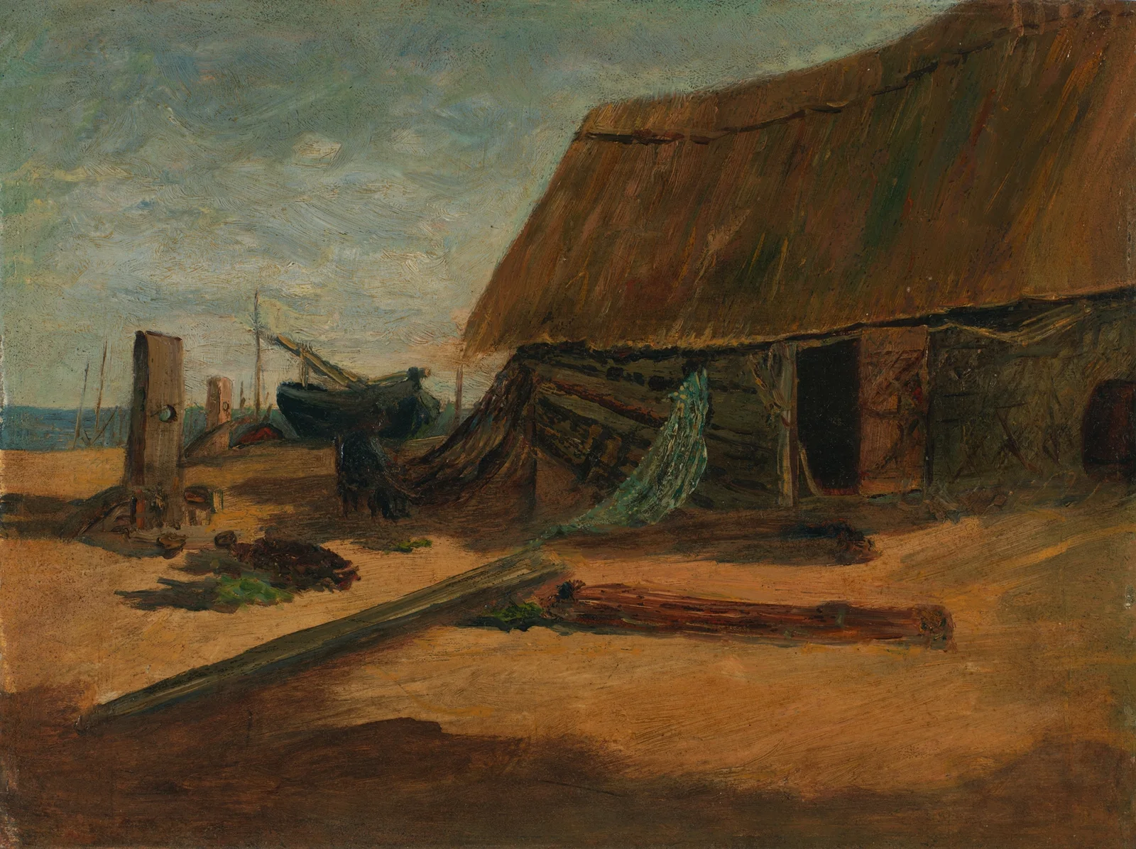 Fishing Shacks av Edward Mitchell Bannister