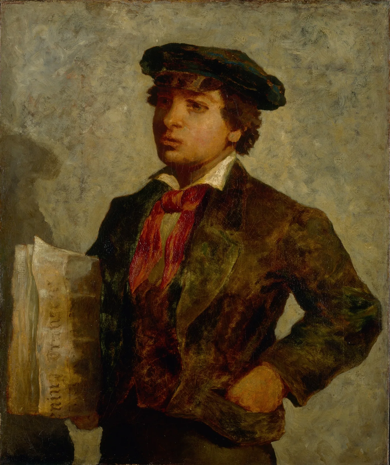 Newspaper Boy av Edward Mitchell Bannister