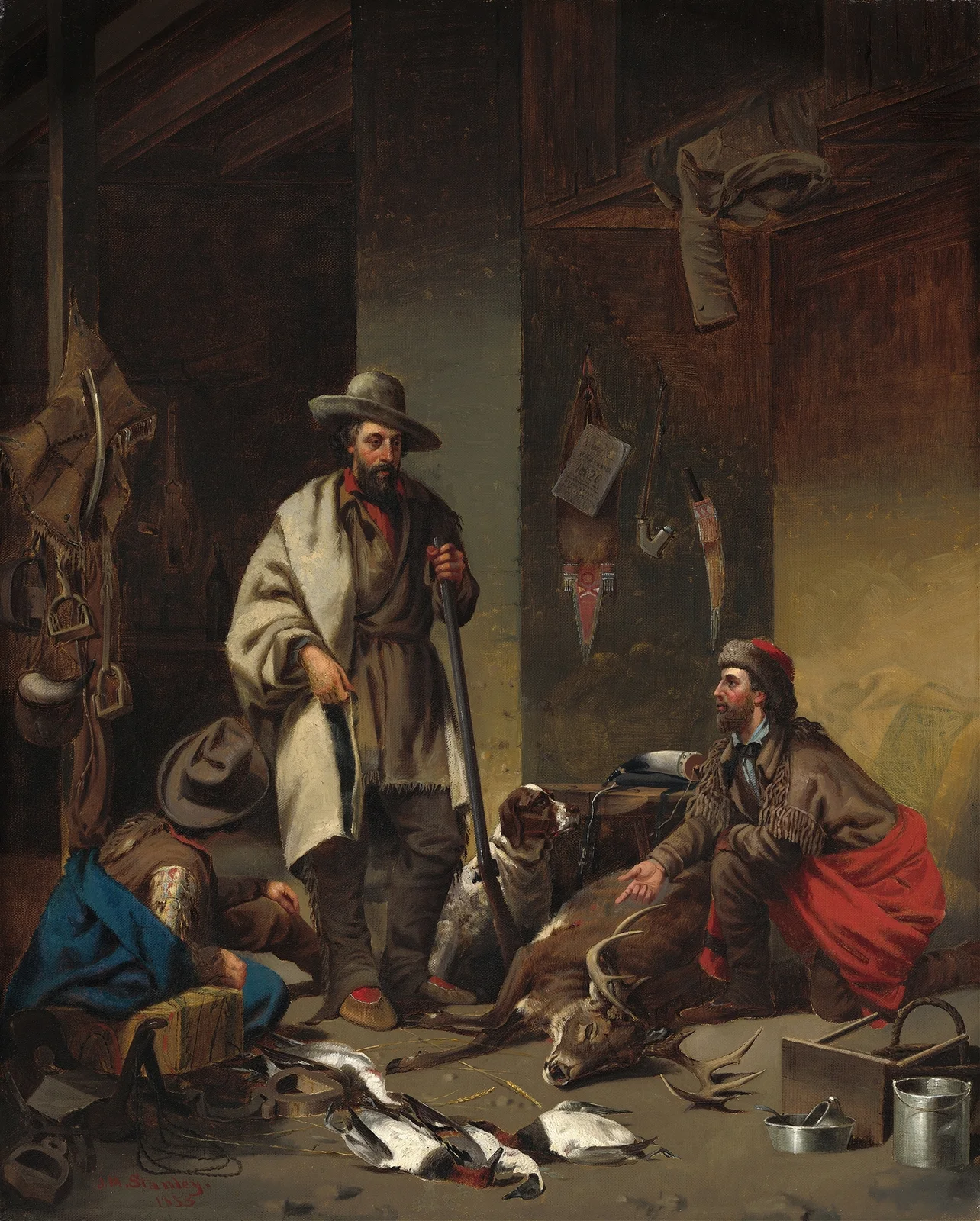 The Trapper’s Cabin av John Mix Stanley