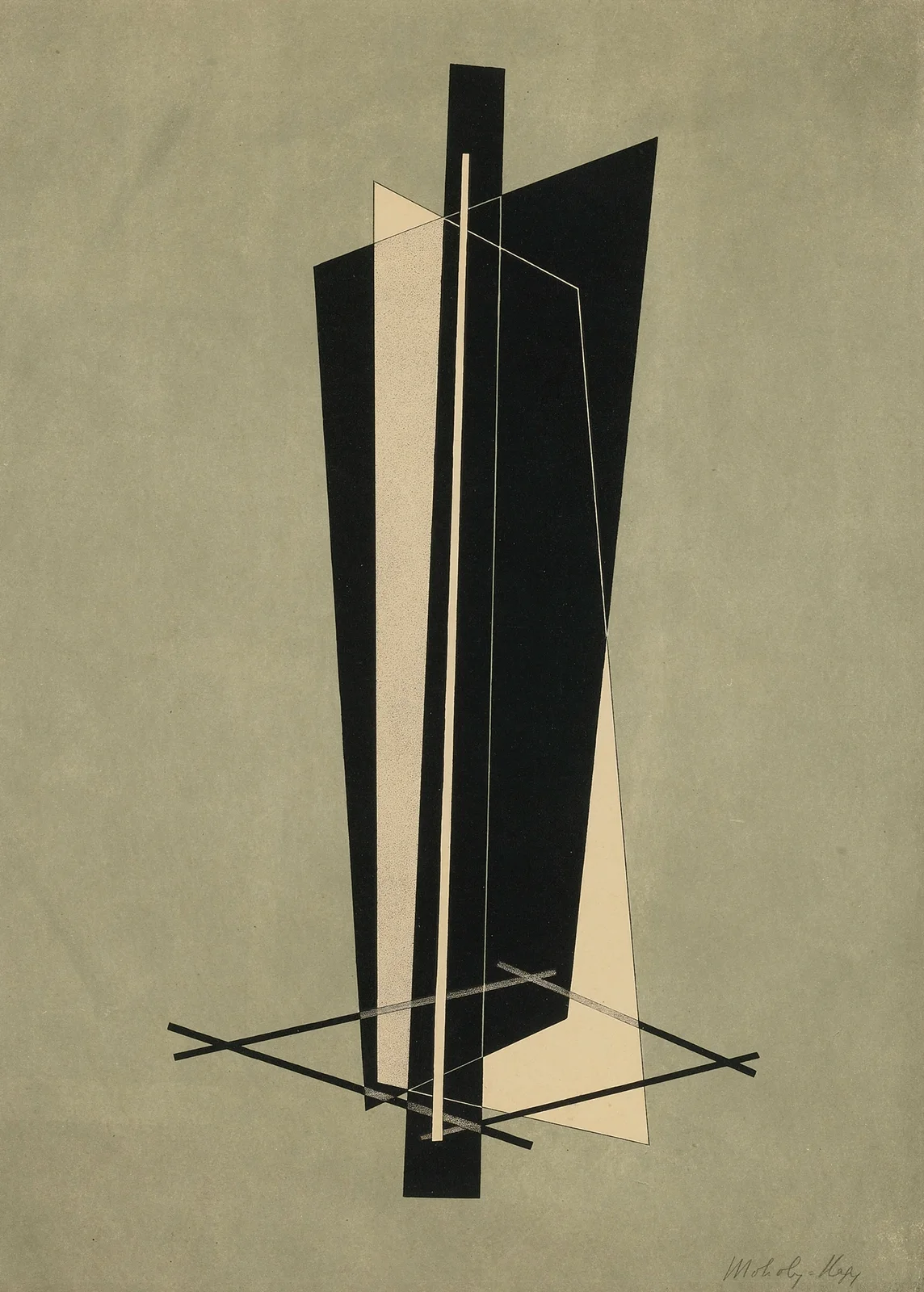 Kestnermappe; Komposition (One Plate) (P. 123) av László Moholy-Nagy