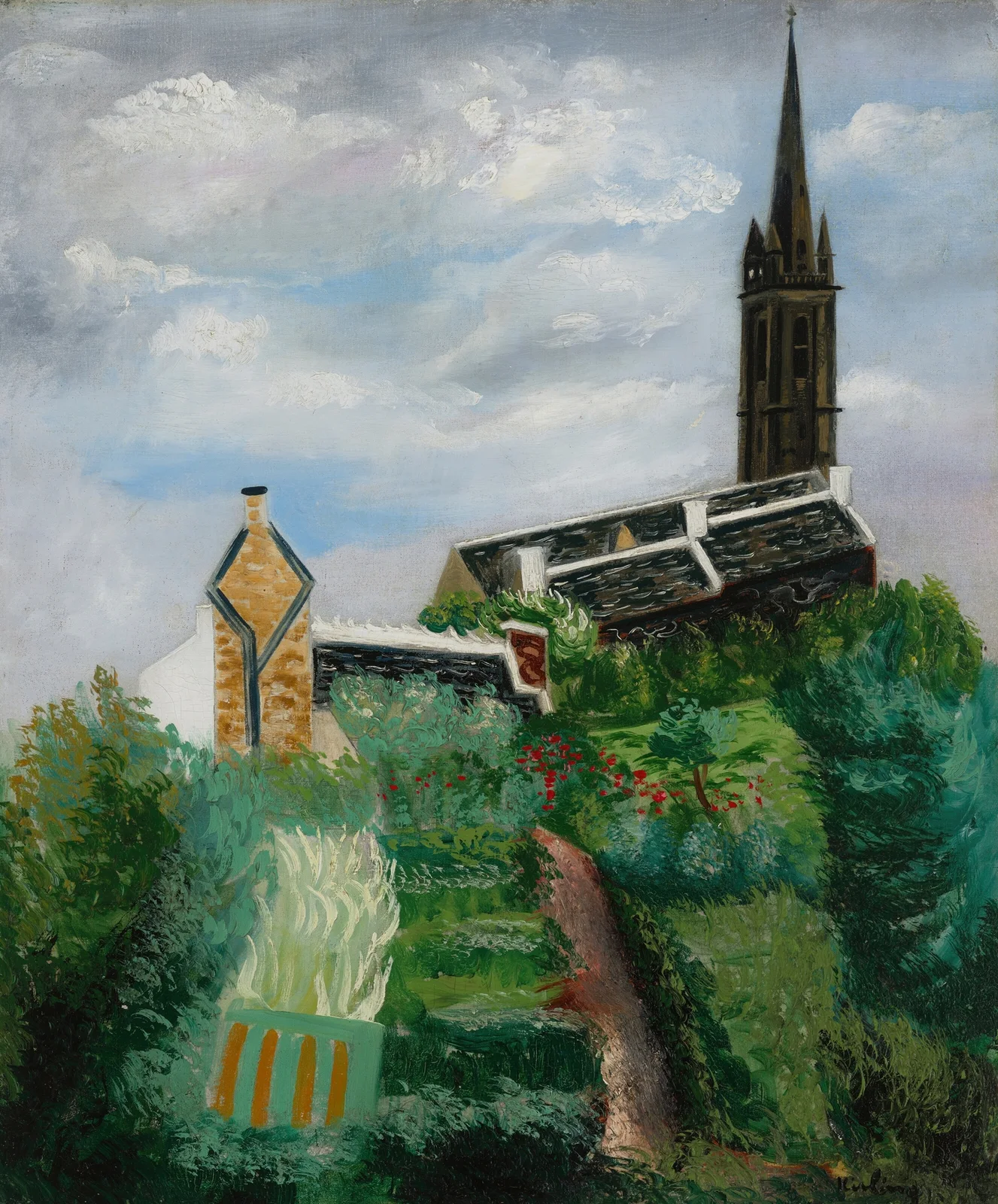 Le Clocher av Moïse Kisling