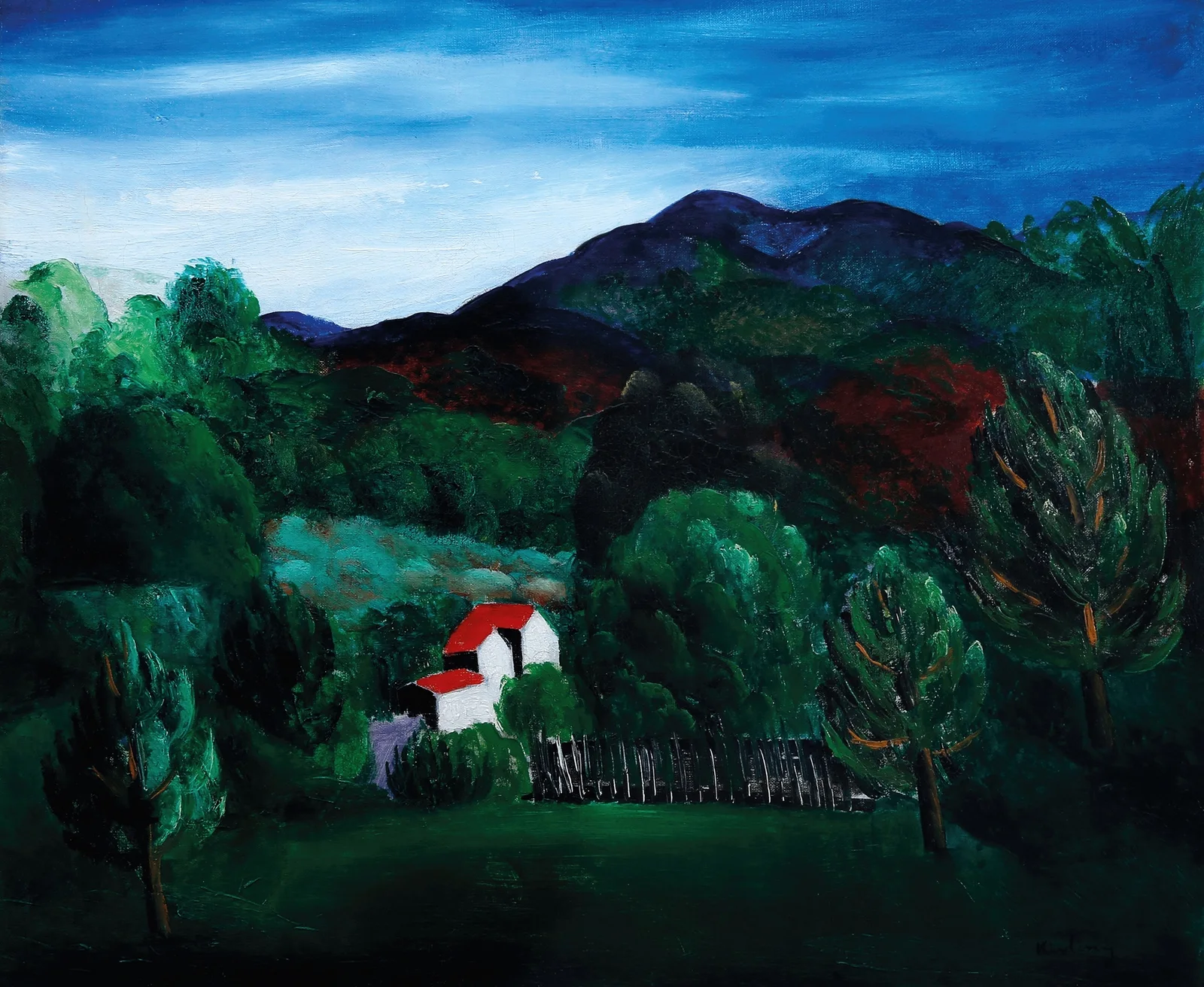 Paysage provençal av Moïse Kisling