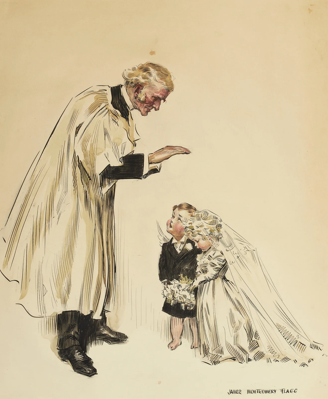 Cupid Getting Married av James Montgomery Flagg