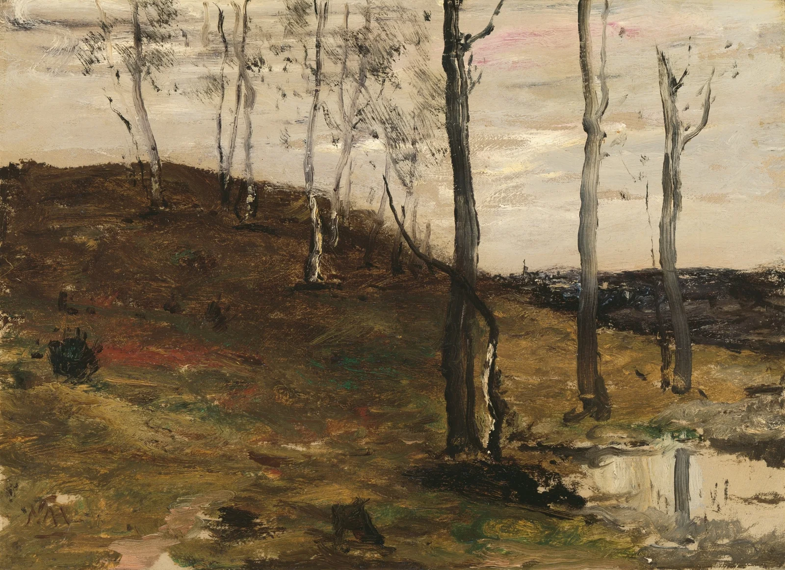 Hillside with Trees av William Morris Hunt
