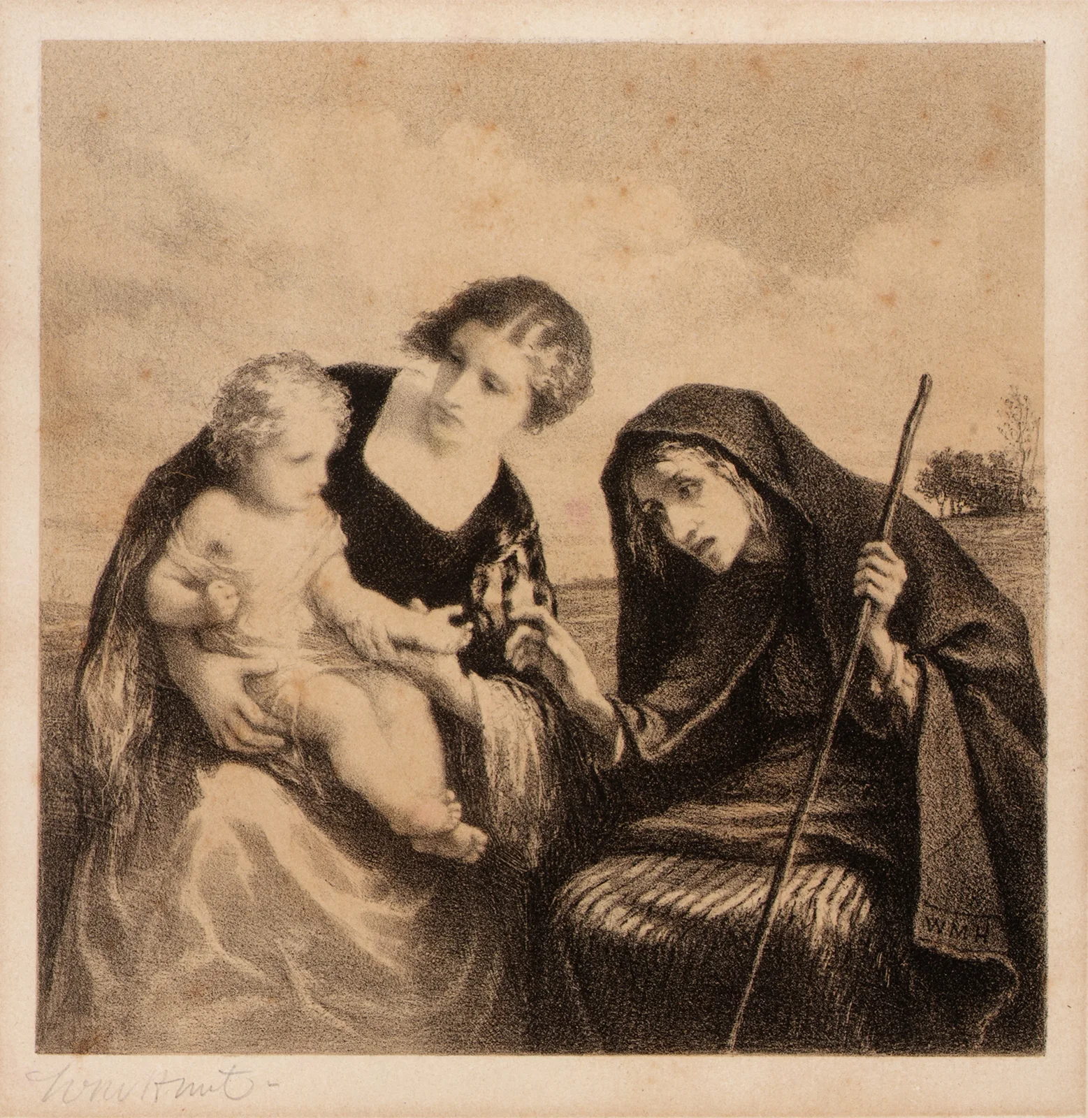 The Fortune Teller av William Morris Hunt