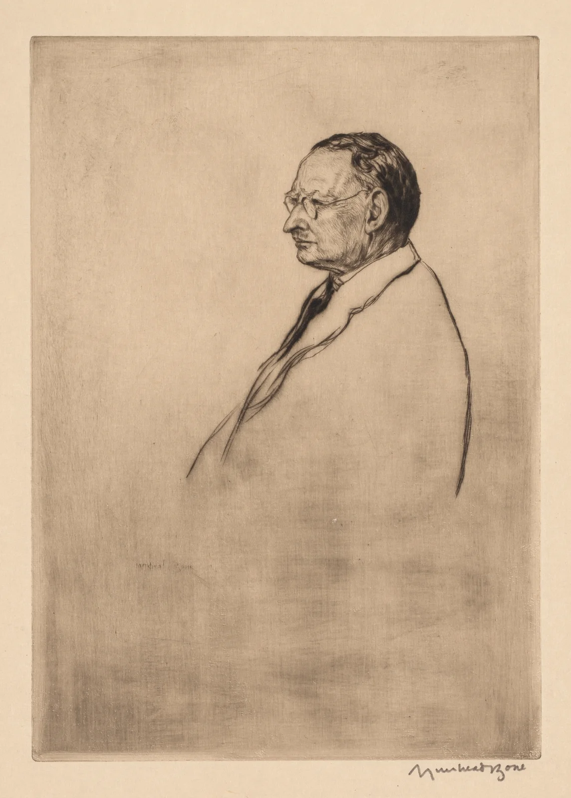 John Robertson, J. P., Dundee av Muirhead Bone