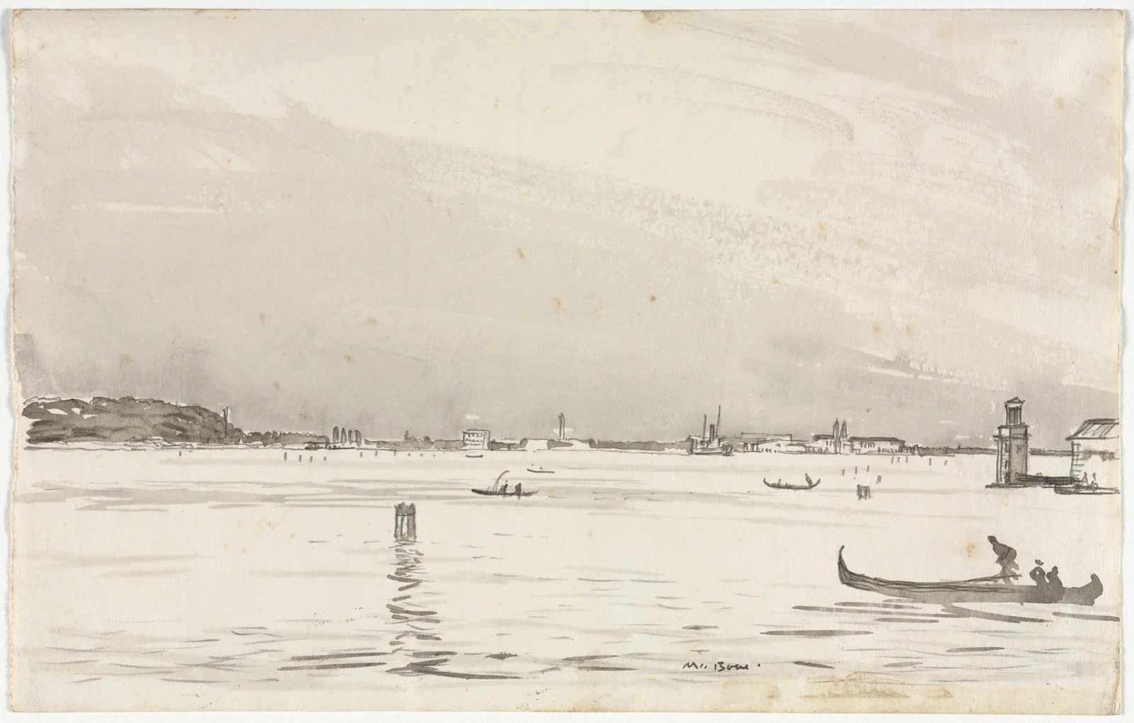 Lagoon, Venice av Muirhead Bone