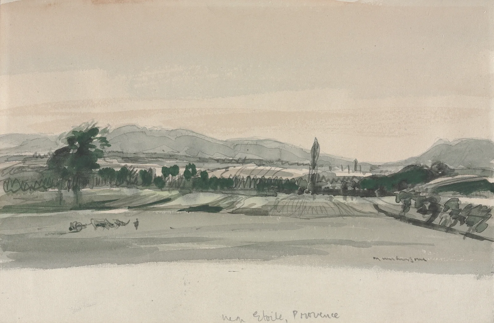Near Étoile, Provence av Muirhead Bone