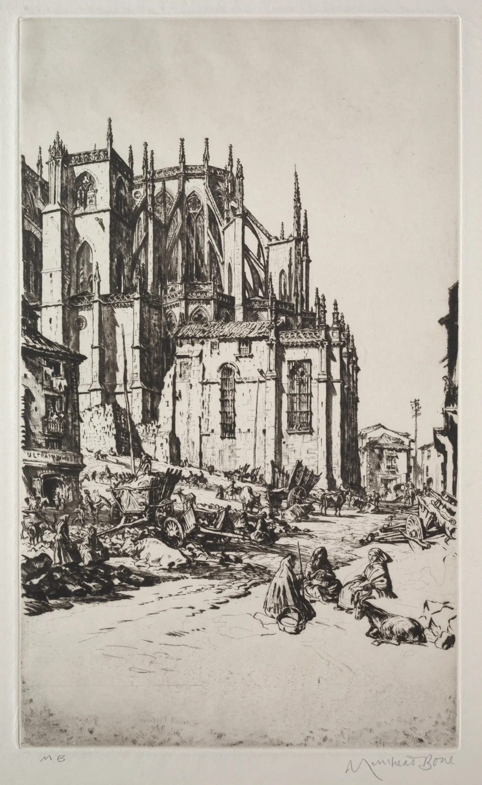 Study for Leon Apse av Muirhead Bone