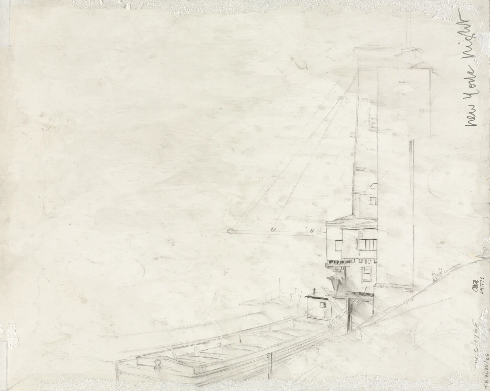 Study for New York Night av Muirhead Bone