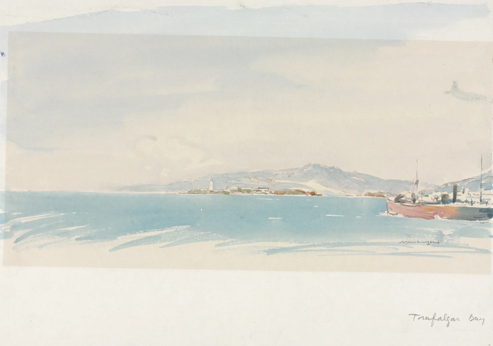 Trafalgar Bay, Spain av Muirhead Bone