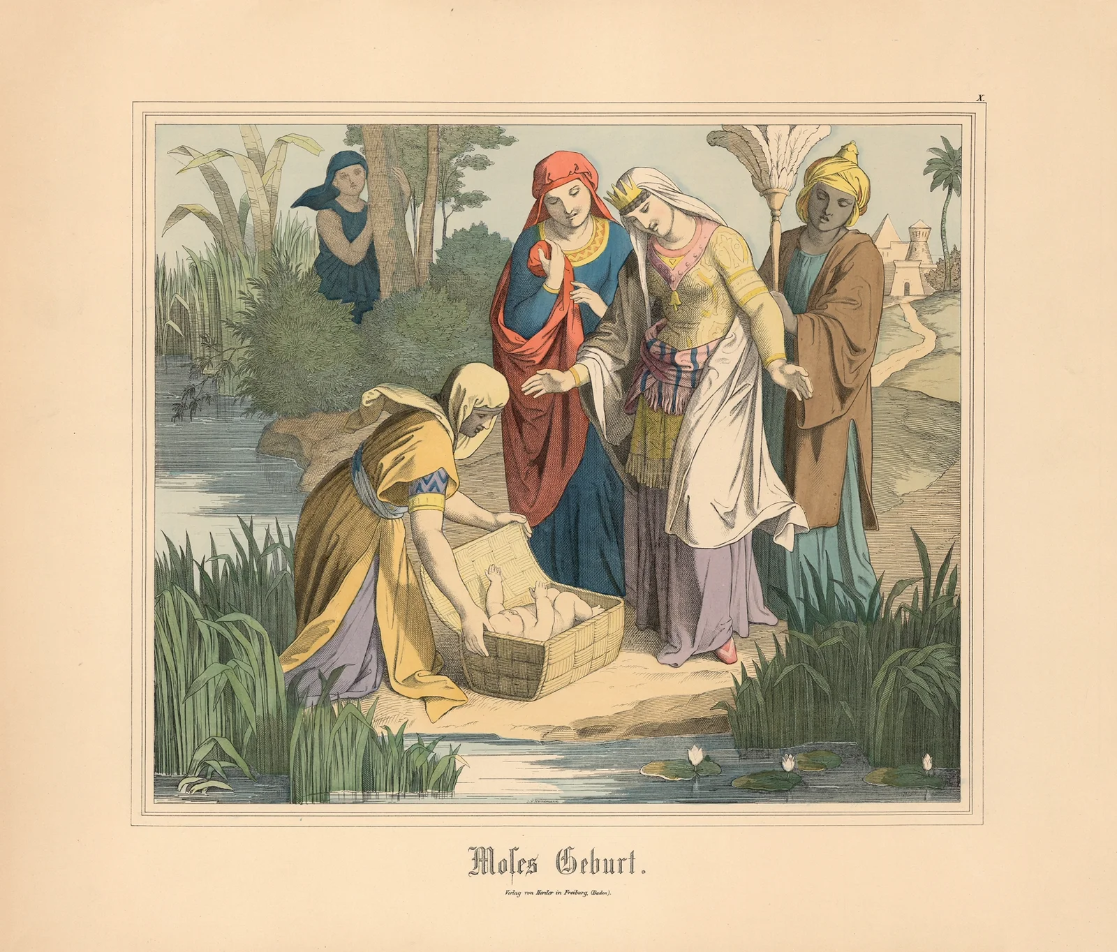 Moses Geburt av Johann Nepomuk Heinemann