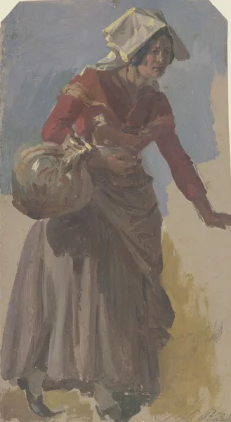 Bäuerin aus Albano mit einem Krug av Johann Nepomuk Rauch