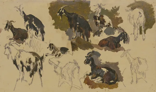 Eleven goats av Johann Nepomuk Rauch