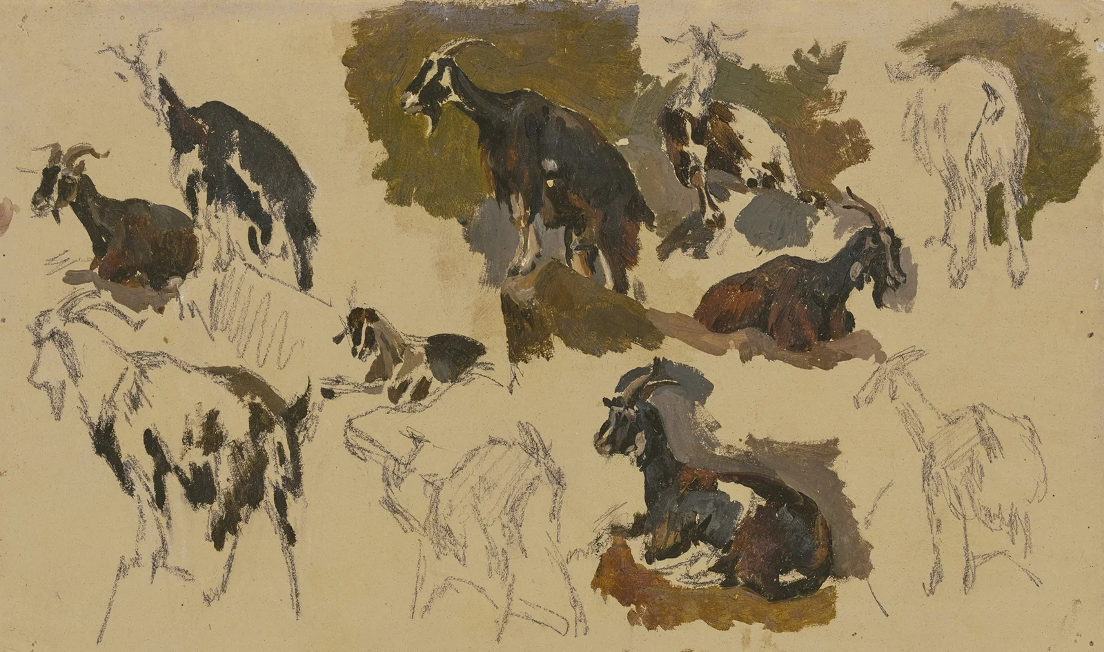 Eleven goats av Johann Nepomuk Rauch
