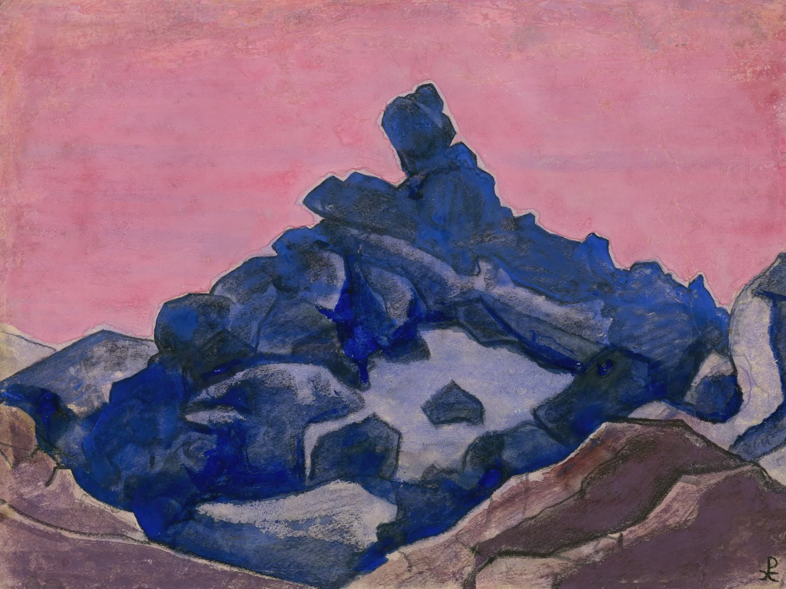 Blue Cliff av Nicholas Roerich