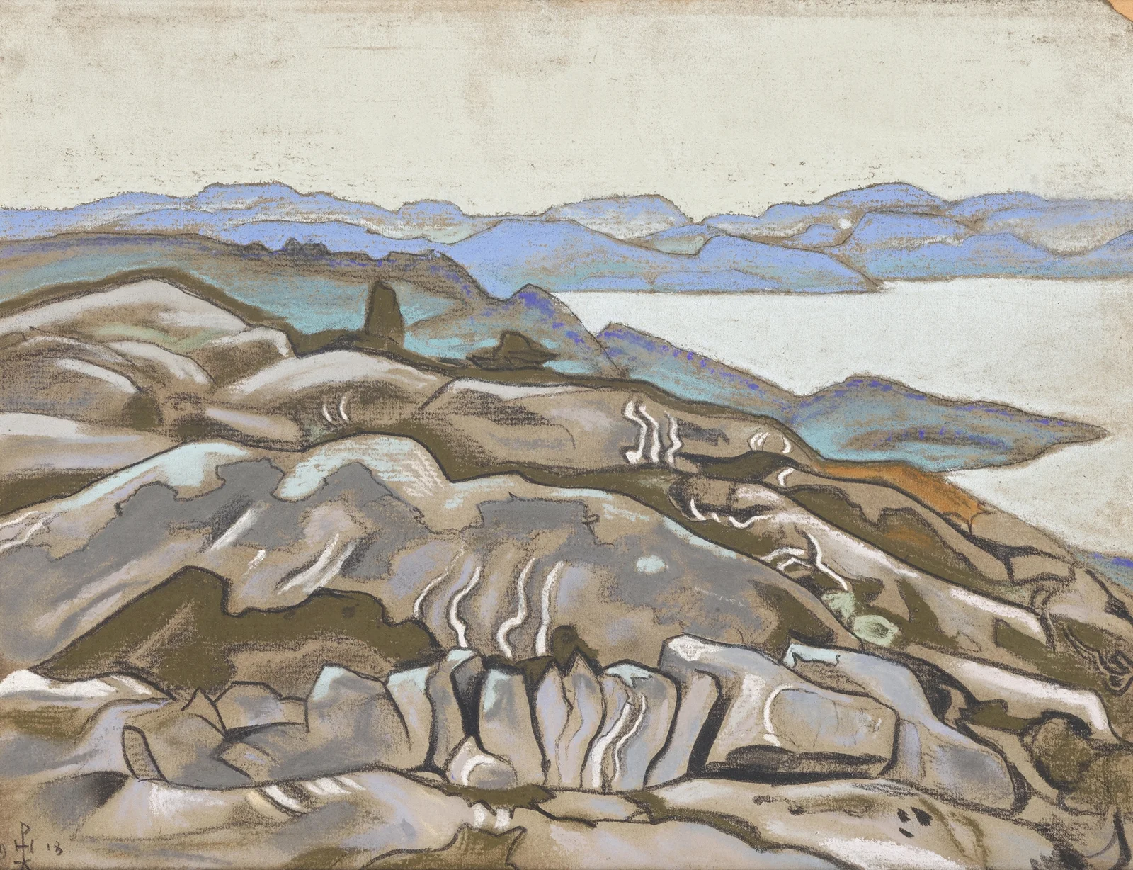 Rocks and Cliffs av Nicholas Roerich