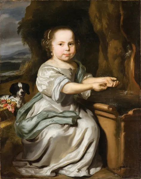 Portrait of a Girl, 1664 av Nicolaes Maes