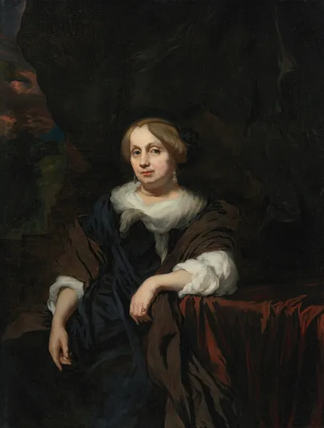 Portrait of a lady av Nicolaes Maes