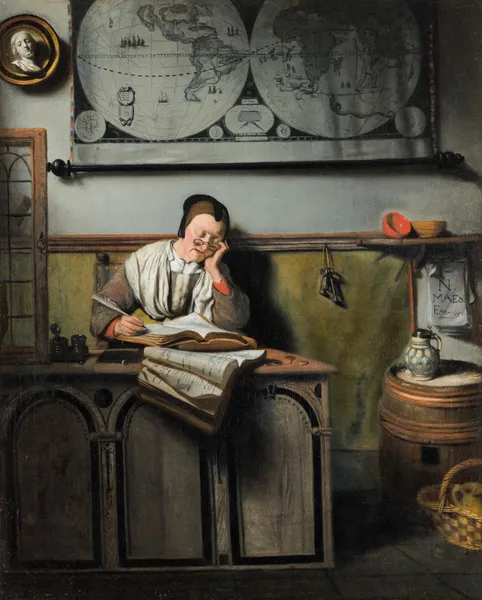 The Account Keeper av Nicolaes Maes