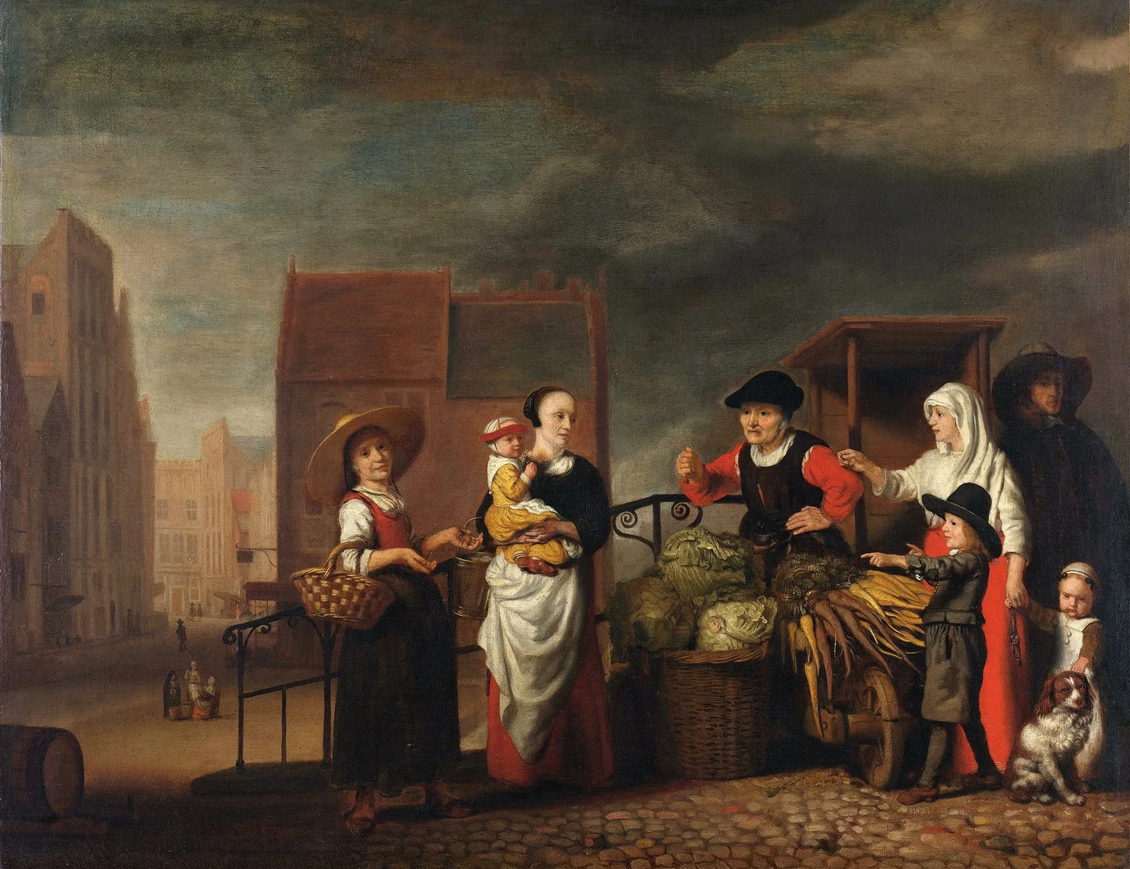Vegetable Market av Nicolaes Maes