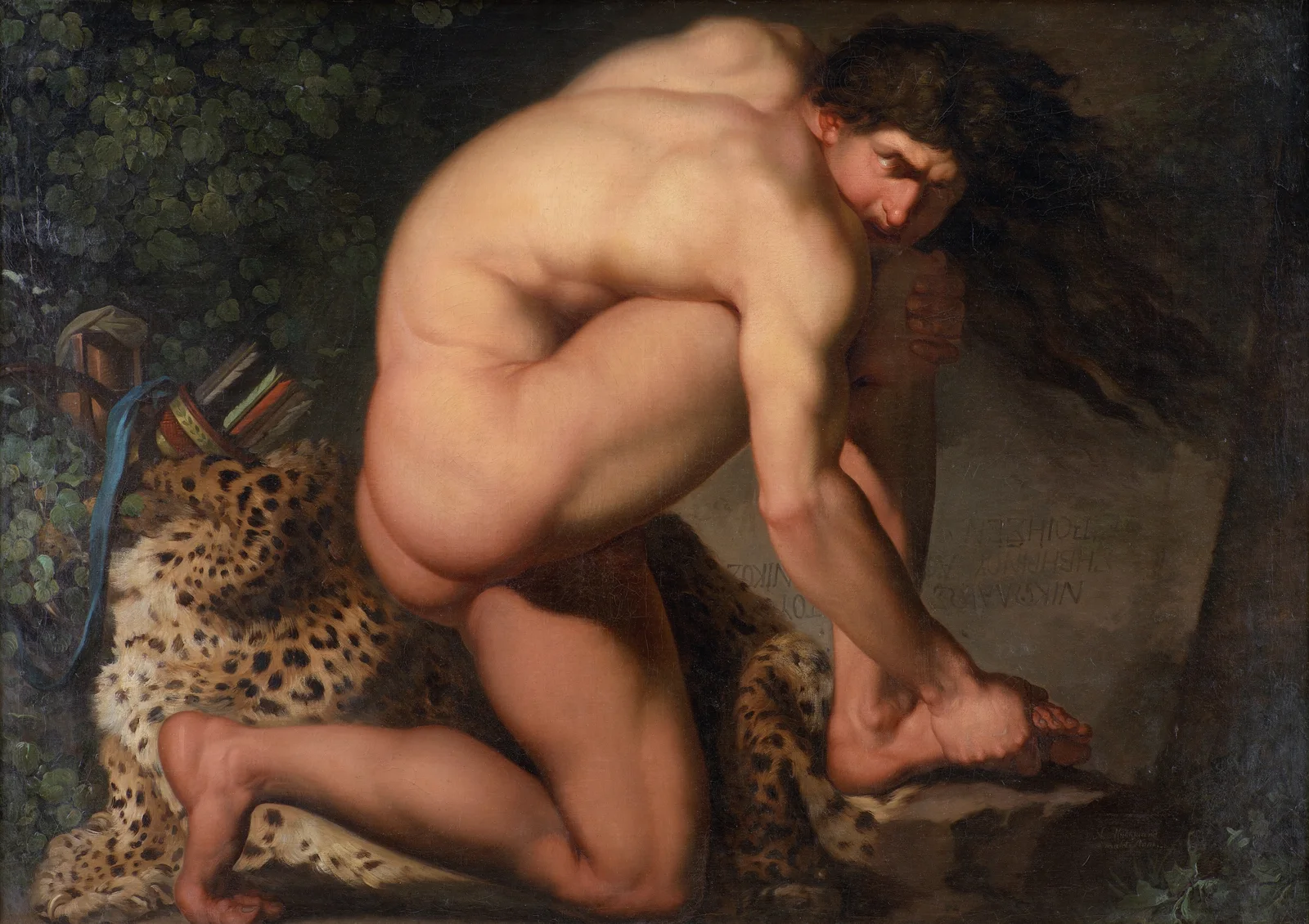 The Wounded Philoctetes av Nicolai Abildgaard