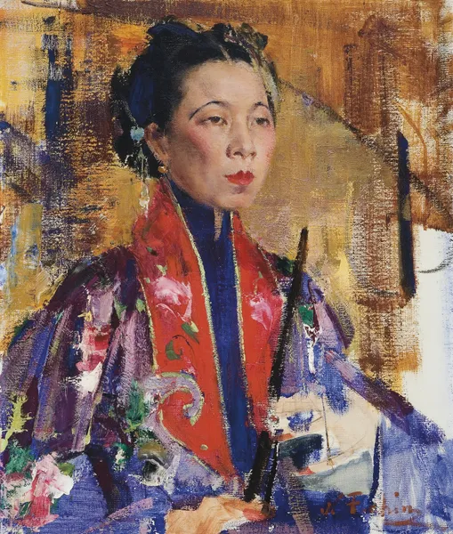 Portrait of a Lady av Nicolai Fechin
