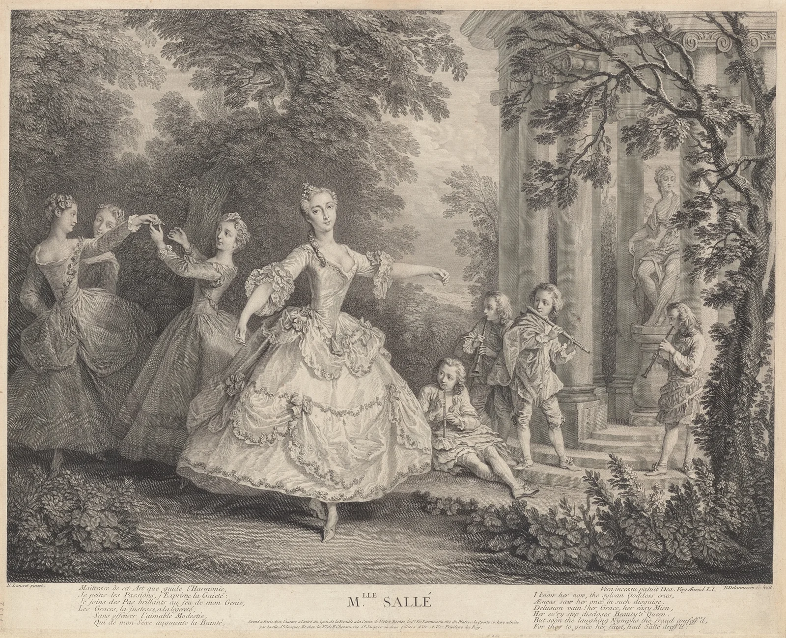 Mlle. Sallé av Nicolas Lancret