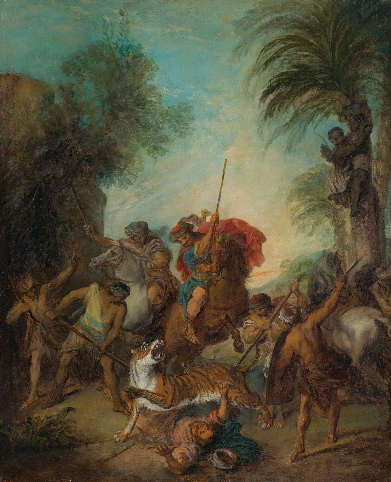 The Tiger Hunt av Nicolas Lancret