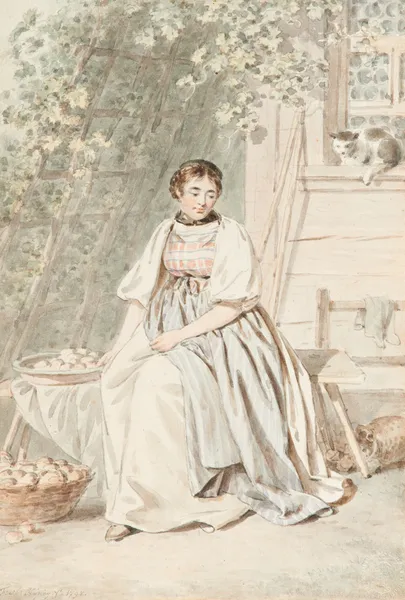 Bäuerin von Oberhasli, 1798 – nr 1 av Franz Niklaus König