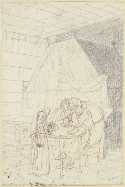 Domestic bliss av Daniel Nikolaus Chodowiecki