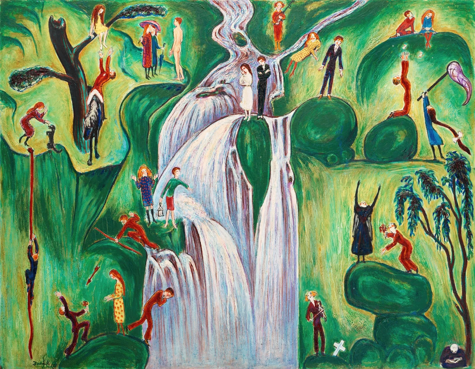 Vattenfallet av Nils Dardel