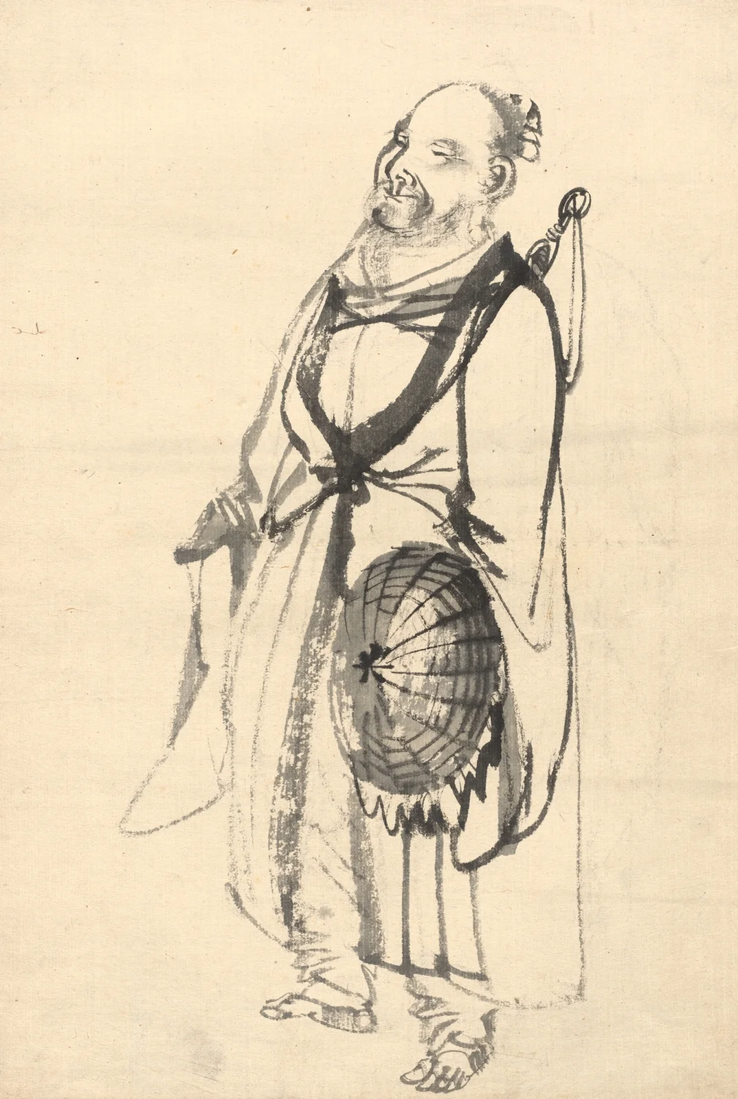 The Wandering Hermit av Kōno Bairei