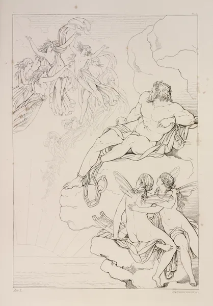 Compositions from Shelley’s Prometheus unbound Pl.3 av Sir Joseph Noel Paton