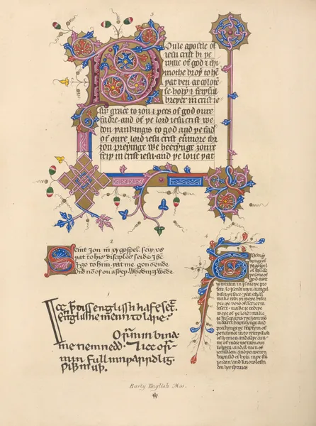 Early English MSS av John Obadiah Westwood