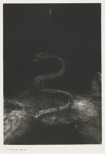 And Bound Him a Thousand Years av Odilon Redon