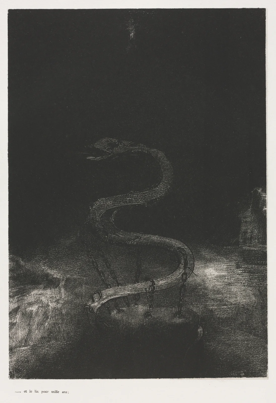 And Bound Him a Thousand Years av Odilon Redon