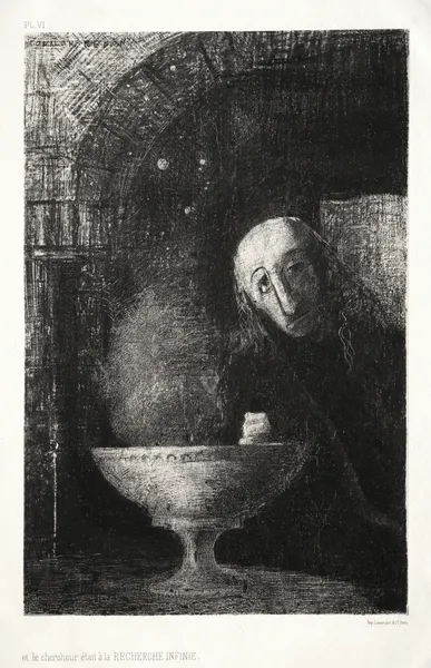 And the Searcher was Engaged in an Infinite Search av Odilon Redon