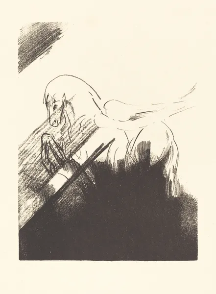 Cheval aile (Winged Horse) av Odilon Redon
