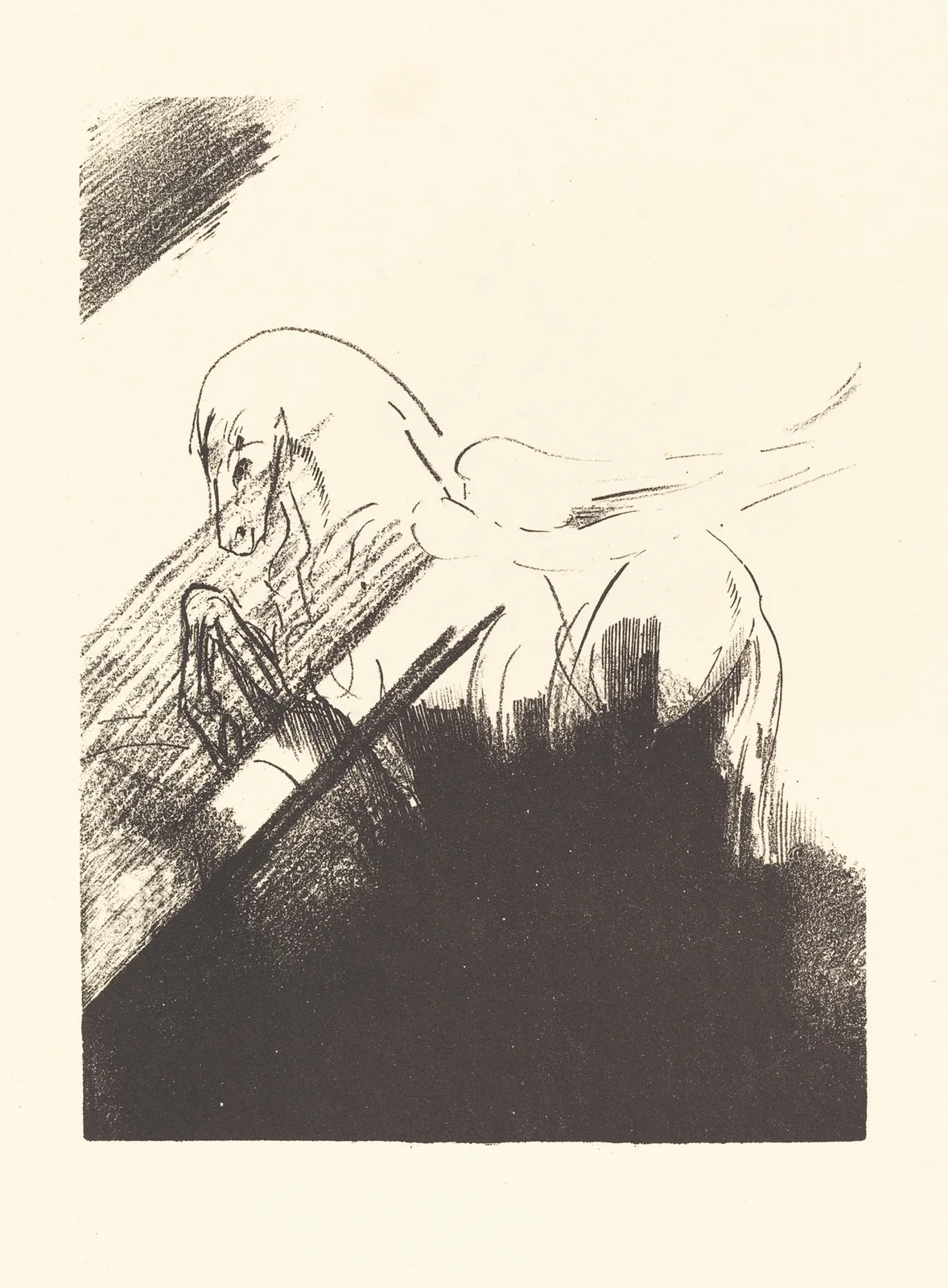 Cheval aile (Winged Horse) av Odilon Redon