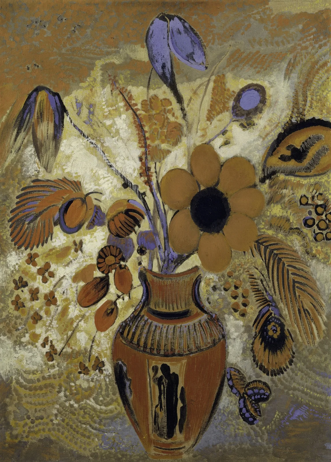 Etruscan Vase with Flowers av Odilon Redon