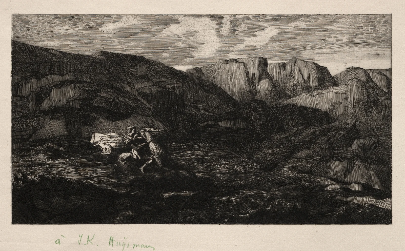 Fear av Odilon Redon