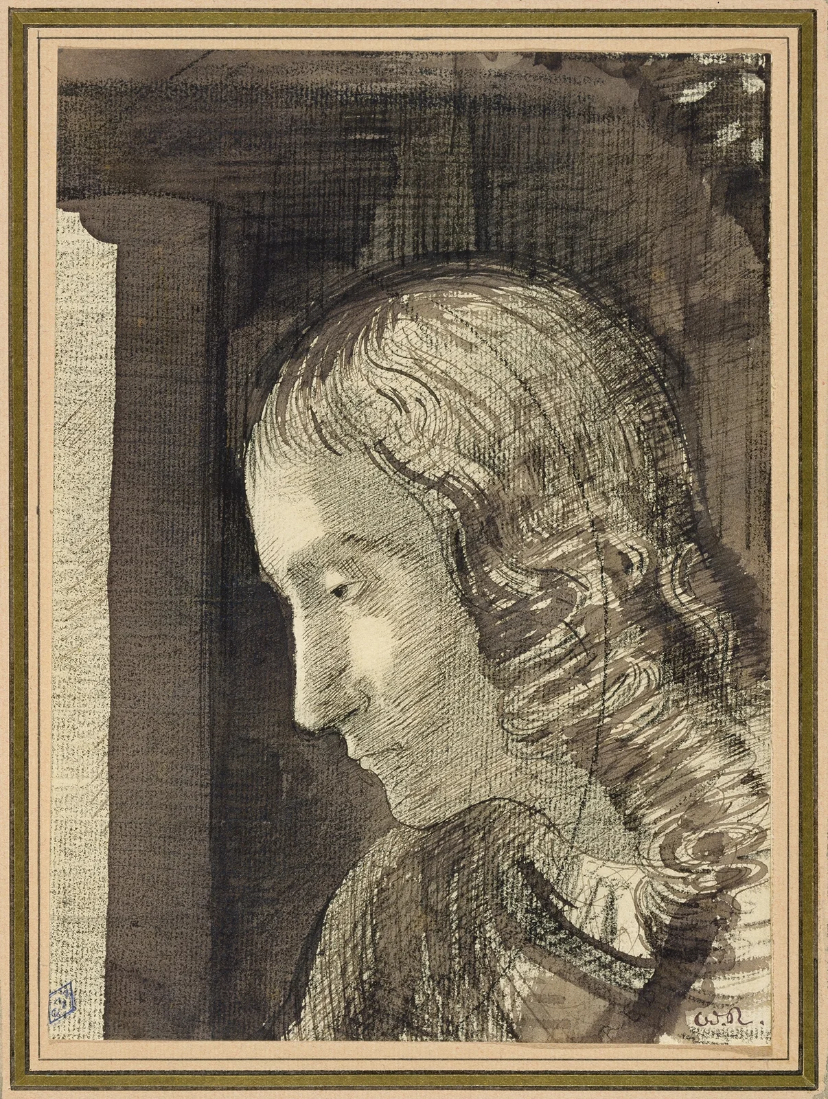 Head to the left av Odilon Redon