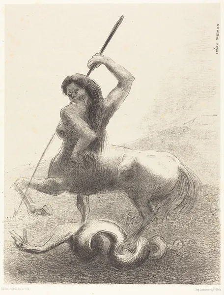 Il y eut des luttes et des vaines victoires av Odilon Redon