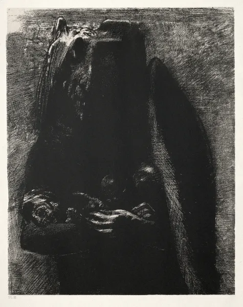 It Is the Devil, Bearing Beneath His Two Wings the Seven Deadly Sins av Odilon Redon